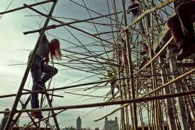 Bamboo Scaffolding Art; Rooftop of Metropolitan Museum of Art